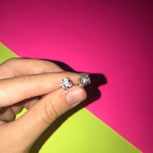 faux diamond earrings